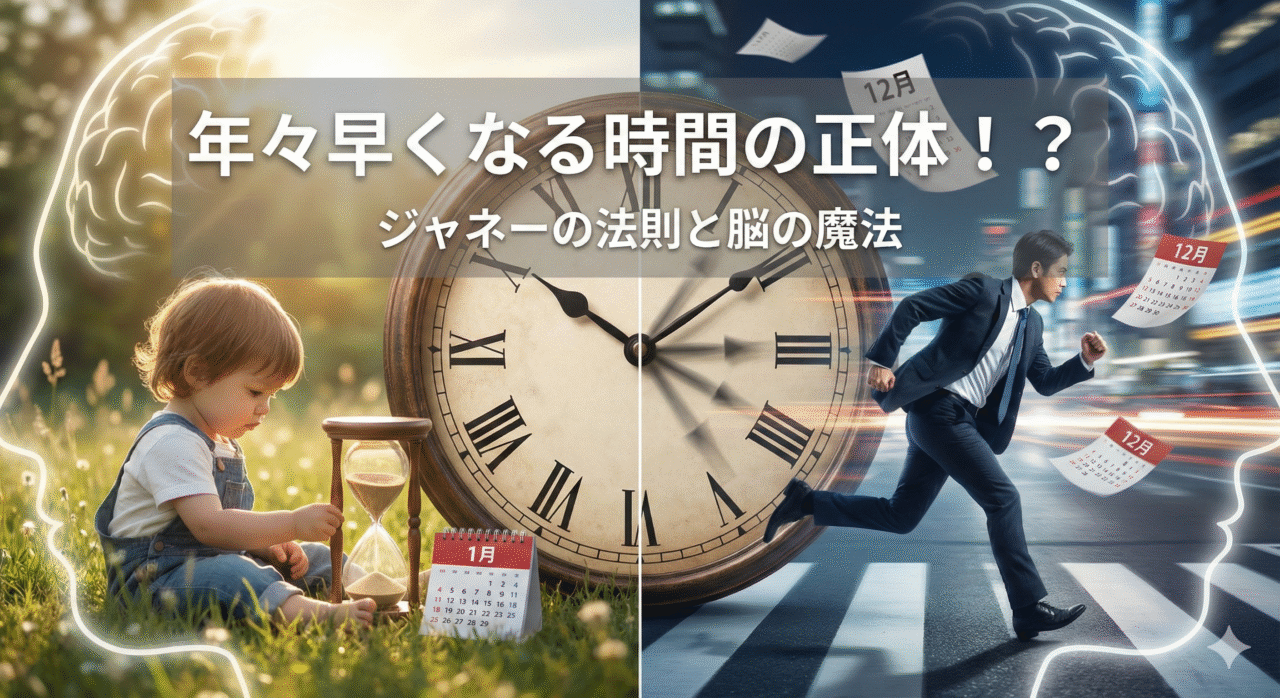「えっ、もう12月？」年々一年が早くなる『ジャネーの法則』の正体と、時間を“長く”する脳の魔法