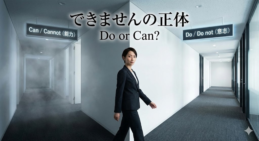 「できません」の正体は、ただの「やりません」。9割の人が陥る「能力」と「意志」の混同を解く技術