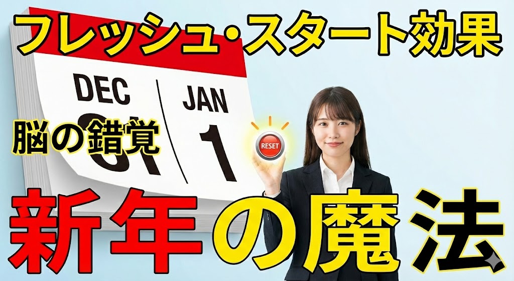 ただのカレンダーの数字なのに。なぜ脳は「新年」を特別なリセットボタンだと錯覚するのか？