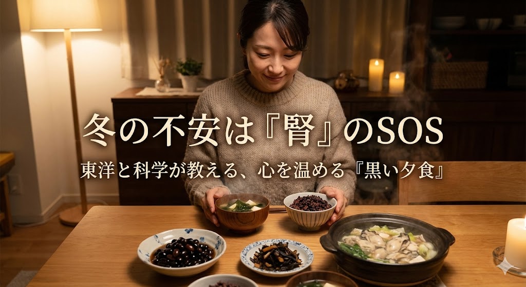 【冬のメンタル不調】寒くなると「不安」や「やる気が出ない」のはなぜ？東洋医学が教える「腎」のケアと、科学が裏付ける「黒い食材」の力