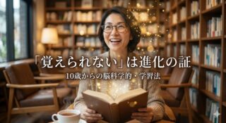 「昔のように覚えられない」は進化の証。10歳で訪れる脳の「OSアップデート」と、大人だけが使える最強の学習法