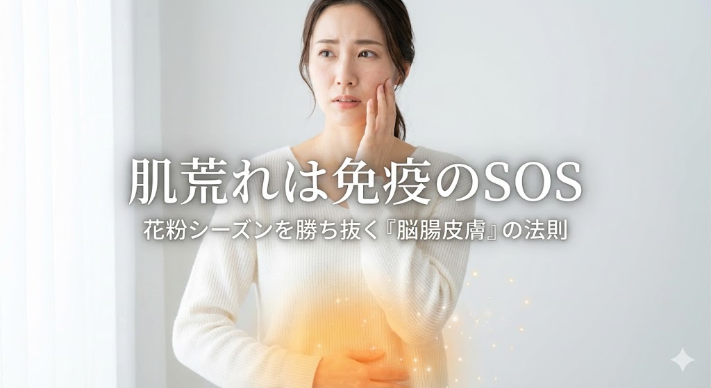 冬の「肌荒れ」は花粉症の予兆？免疫の司令塔・脳腸相関を整えて、乾燥肌とアレルギーを同時に防ぐ技術