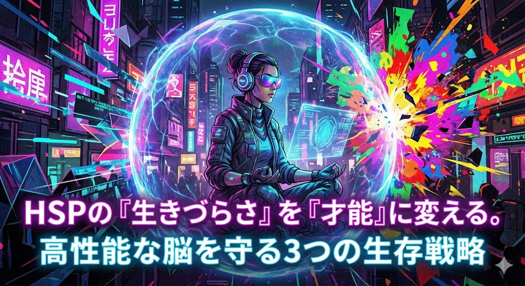 HSPの「生きづらさ」を「才能」に変える。高性能な脳を守る3つの生存戦略
