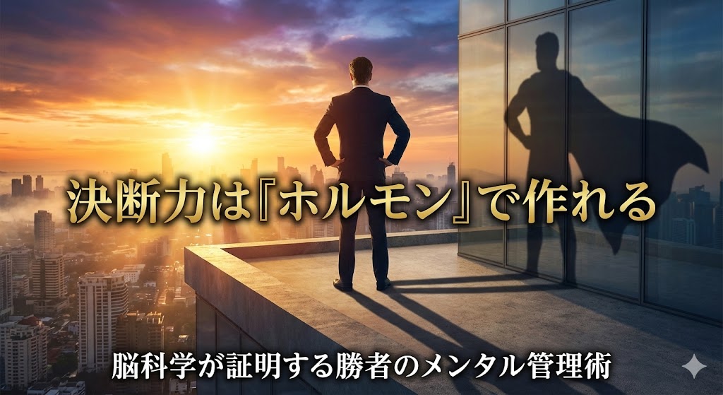 「決断できない」のは性格ではなくホルモン不足。脳科学が証明する『ウィナー・エフェクト』と、テストステロンを高める「胆力」の作り方