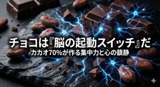 チョコレートは「恋の媚薬」ではなく「脳の起動スイッチ」である。カカオ70%がもたらす『BDNF』の増大と、東洋医学的『苦味』の効能