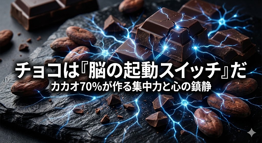 チョコレートは「恋の媚薬」ではなく「脳の起動スイッチ」である。カカオ70%がもたらす『BDNF』の増大と、東洋医学的『苦味』の効能