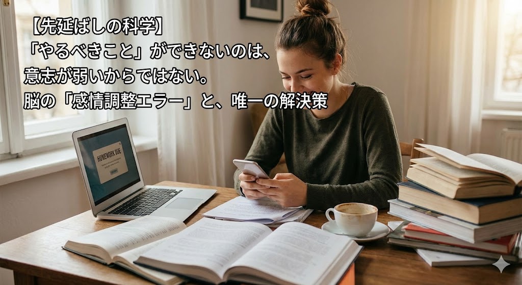 【先延ばしの科学】「やるべきこと」ができないのは、意志が弱いからではない。脳の「感情調整エラー」と、唯一の解決策
