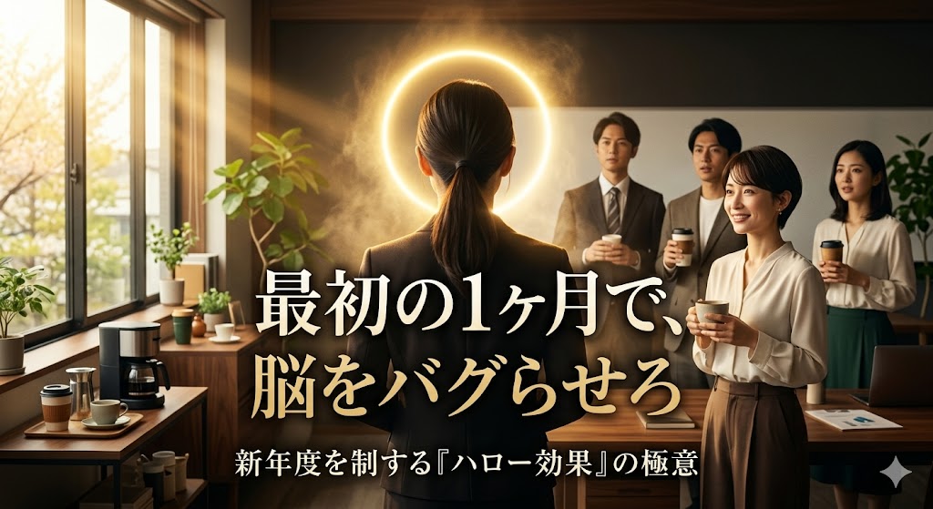 「実力で勝負」はコスパが悪すぎる。新年度のスタートダッシュで圧倒的評価を勝ち取る『ハロー効果』の脳科学的ハック術