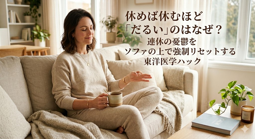 休めば休むほど「だるい」のはなぜ？ 連休の憂鬱をソファの上で強制リセットする東洋医学ハック