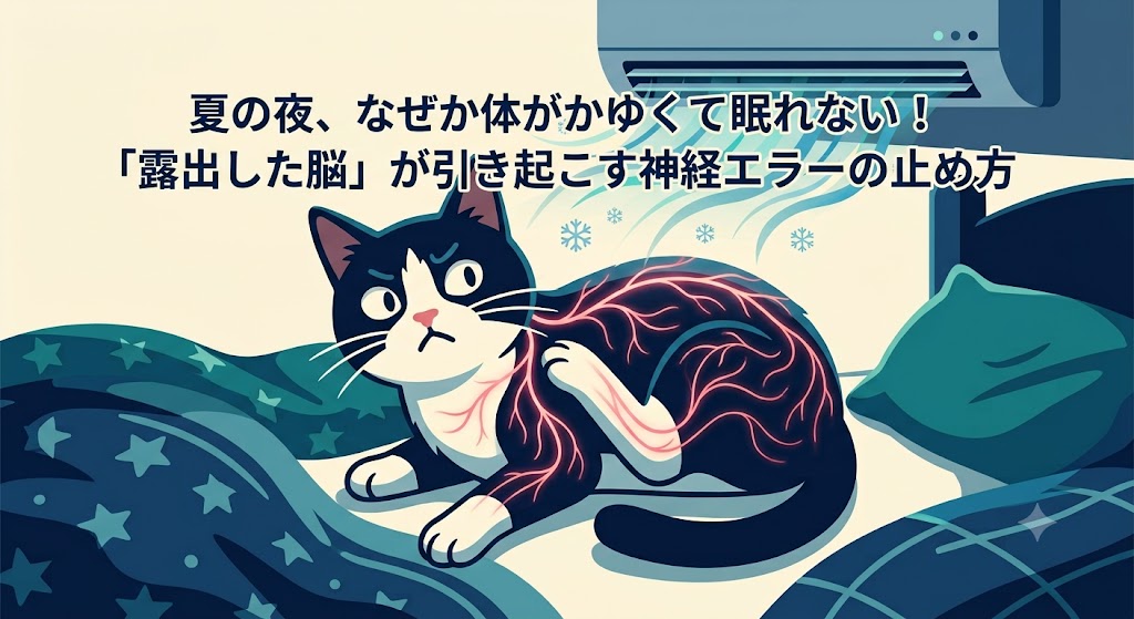 夏の夜、なぜか体がかゆくて眠れない！「露出した脳」が引き起こす神経エラーの止め方